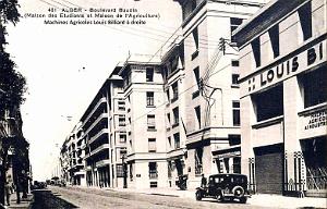 ALGER - BOULEVARD BAUDIN - MAISONS DES ETUDIANTS ET DE L'AGRICULTURE - 1951